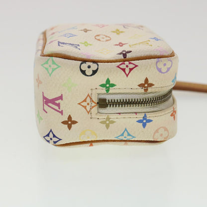 LOUIS VUITTON Monogram Multicolor Trousse Wapity Pouch White M58033 Auth 36551