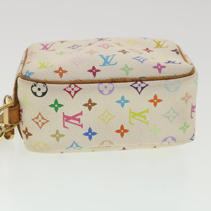 LOUIS VUITTON Monogram Multicolor Trousse Wapity Pouch White M58033 Auth 36551