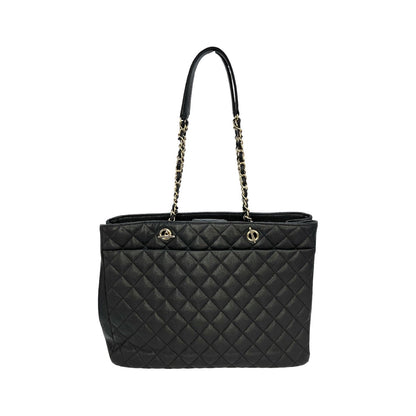 Chanel Caviar Leather Black Tote Bag 5