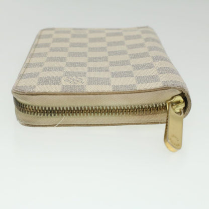 LOUIS VUITTON Damier Azur Zippy Organizer Long Wallet N60012 LV Auth 36803