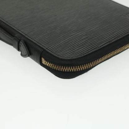 LOUIS VUITTON Epi Organizer Voyage Travel Case Black LV Auth 36811