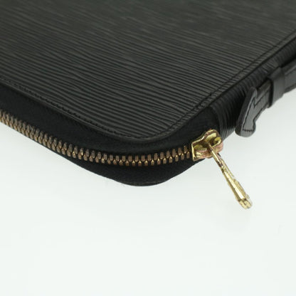LOUIS VUITTON Epi Organizer Voyage Travel Case Black LV Auth 36811