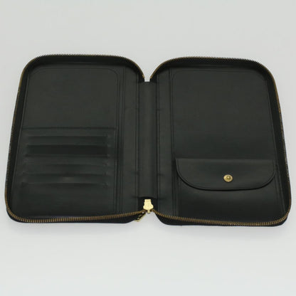 LOUIS VUITTON Epi Organizer Voyage Travel Case Black LV Auth 36811