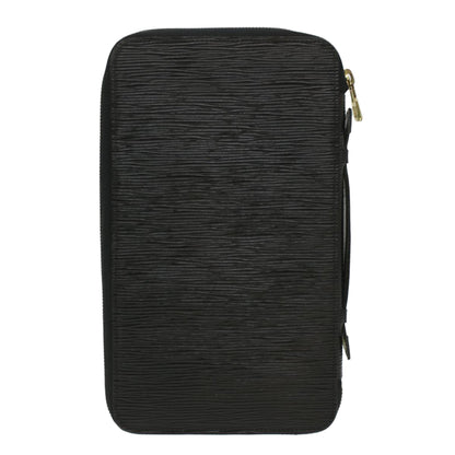 LOUIS VUITTON Epi Organizer Voyage Travel Case Black LV Auth 36811