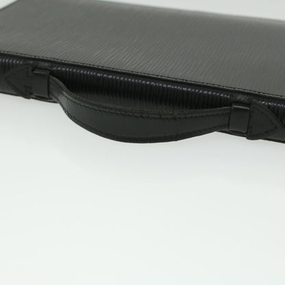 LOUIS VUITTON Epi Organizer Voyage Travel Case Black LV Auth 36811