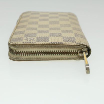 LOUIS VUITTON Damier Azur Zippy Wallet Long Wallet N60019 LV Auth 36843