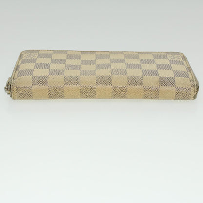 LOUIS VUITTON Damier Azur Zippy Wallet Long Wallet N60019 LV Auth 36843