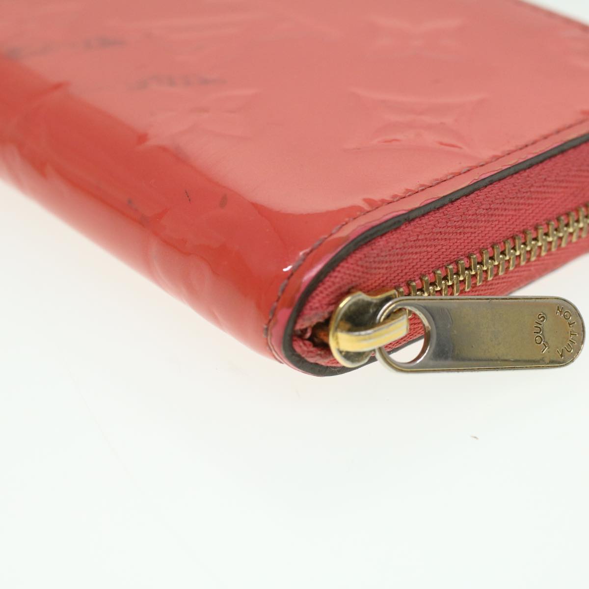 LOUIS VUITTON Monogram Vernis Zippy Coin Purse Coin Purse Pink M93054 LV 36845