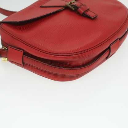 LOUIS VUITTON Epi June Feuille Shoulder Bag Red M52157 LV Auth 36897