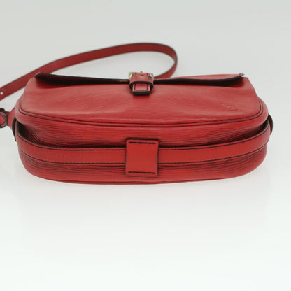 LOUIS VUITTON Epi June Feuille Shoulder Bag Red M52157 LV Auth 36897
