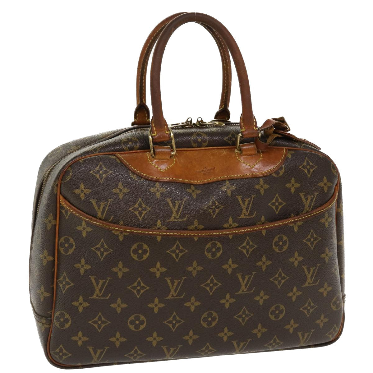 LOUIS VUITTON Monogram Deauville Hand Bag M47270 LV Auth 37302
