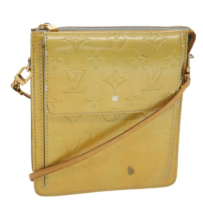 LOUIS VUITTON Monogram Vernis Mott Accessory Pouch Gris M91030 LV Auth 37907