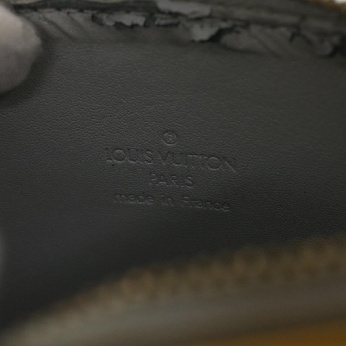 LOUIS VUITTON Monogram Vernis Mott Accessory Pouch Gris M91030 LV Auth 37907