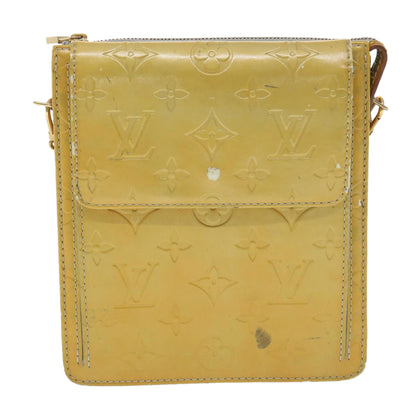 LOUIS VUITTON Monogram Vernis Mott Accessory Pouch Gris M91030 LV Auth 37907