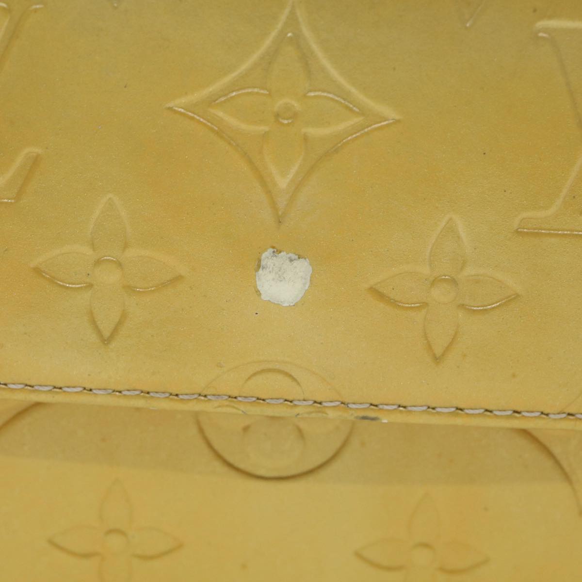 LOUIS VUITTON Monogram Vernis Mott Accessory Pouch Gris M91030 LV Auth 37907