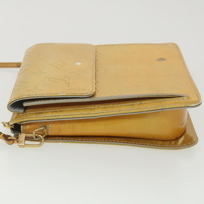 LOUIS VUITTON Monogram Vernis Mott Accessory Pouch Gris M91030 LV Auth 37907