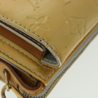LOUIS VUITTON Monogram Vernis Mott Accessory Pouch Gris M91030 LV Auth 37907