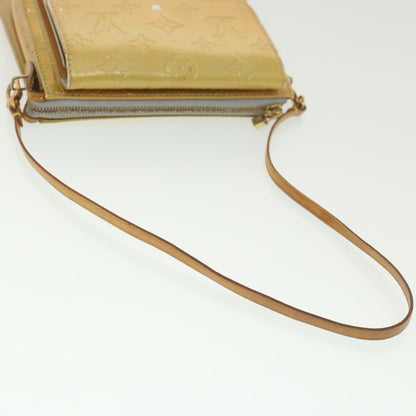 LOUIS VUITTON Monogram Vernis Mott Accessory Pouch Gris M91030 LV Auth 37907