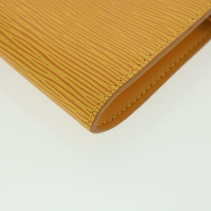 LOUIS VUITTON Epi Pochette Accessoires Pouch Yellow M52989 LV Auth 37917