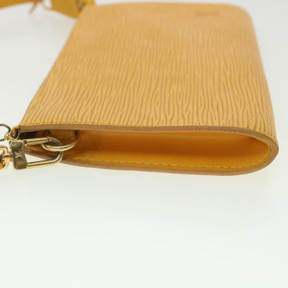 LOUIS VUITTON Epi Pochette Accessoires Pouch Yellow M52989 LV Auth 37917