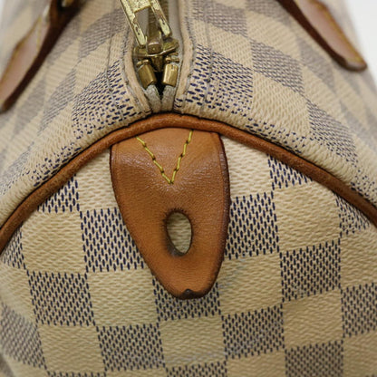 LOUIS VUITTON Damier Azur Speedy 30 Hand Bag N41533 LV Auth 38153
