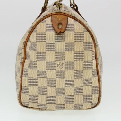 LOUIS VUITTON Damier Azur Speedy 30 Hand Bag N41533 LV Auth 38153