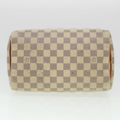 LOUIS VUITTON Damier Azur Speedy 30 Hand Bag N41533 LV Auth 38153