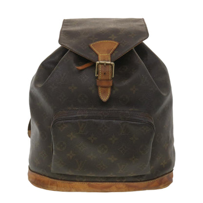 LOUIS VUITTON Monogram Montsouris GM Backpack M51135 LV Auth 38161