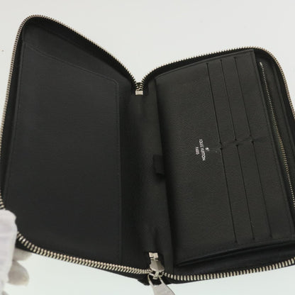 LOUIS VUITTON Damier Graphite Zippy Organizer Long Wallet N63077 LV Auth 38242