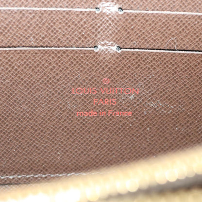 LOUIS VUITTON Damier Ebene Zippy Wallet Long Wallet N41661 LV Auth 38366