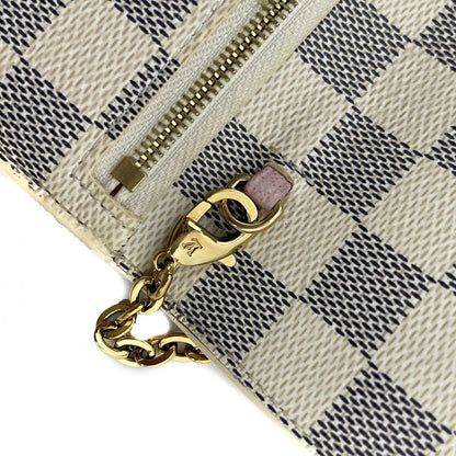 LOUIS VUITTON - Rare Damier Azur Summer Trunks Pochette Weekend Chain Crossbody