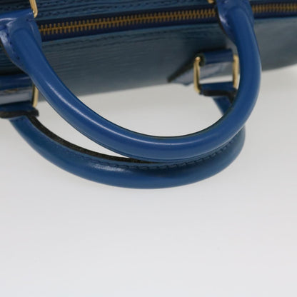 LOUIS VUITTON Epi Speedy 30 Hand Bag Toledo Blue M43005 LV Auth 38527