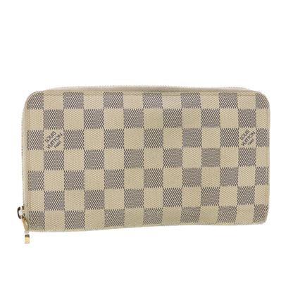 LOUIS VUITTON Damier Azur Zippy Organizer Long Wallet N60012 LV Auth 38529