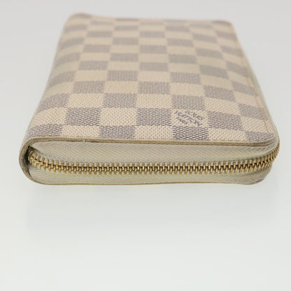 LOUIS VUITTON Damier Azur Zippy Organizer Long Wallet N60012 LV Auth 38529