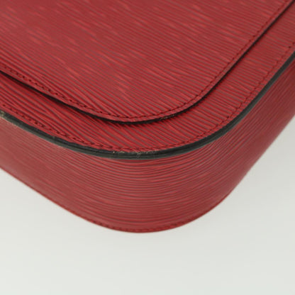 LOUIS VUITTON Epi Saint Cloud GM Shoulder Bag Red M52197 LV Auth 38560