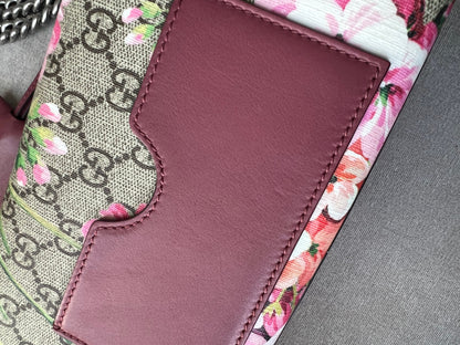 Gucci Small Padlock Blooms GG Supreme Bag