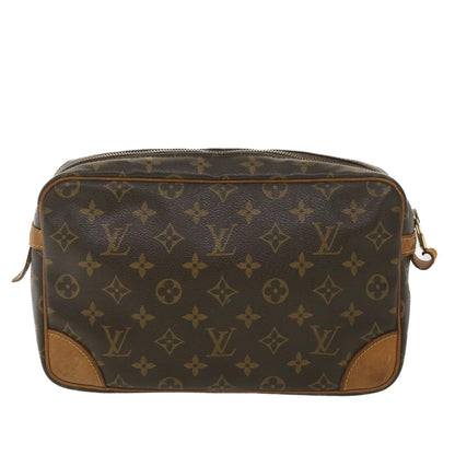 LOUIS VUITTON Monogram Compiegne 28 Clutch Bag M51845 LV Auth 38754