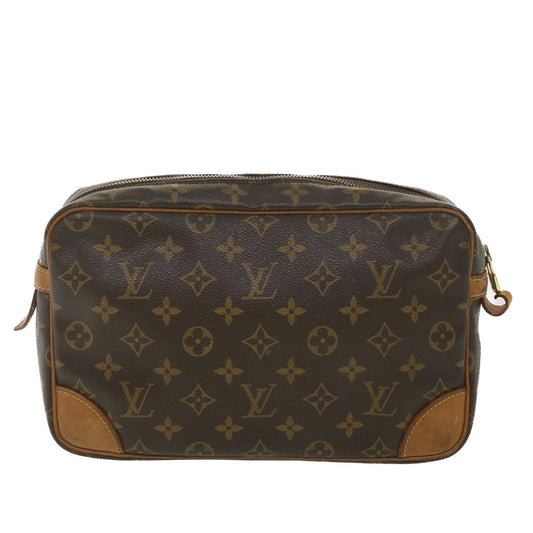 LOUIS VUITTON Monogram Compiegne 28 Clutch Bag M51845 LV Auth 38754