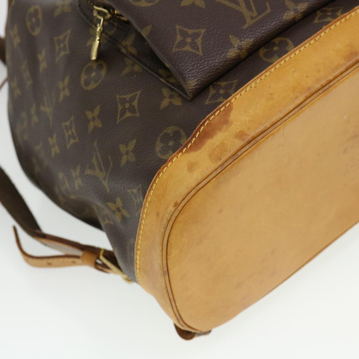 LOUIS VUITTON Monogram Montsouris GM Backpack M51135 LV Auth 38762