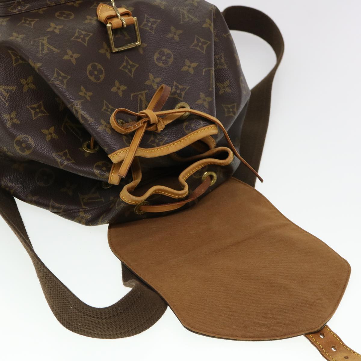 LOUIS VUITTON Monogram Montsouris GM Backpack M51135 LV Auth 38762