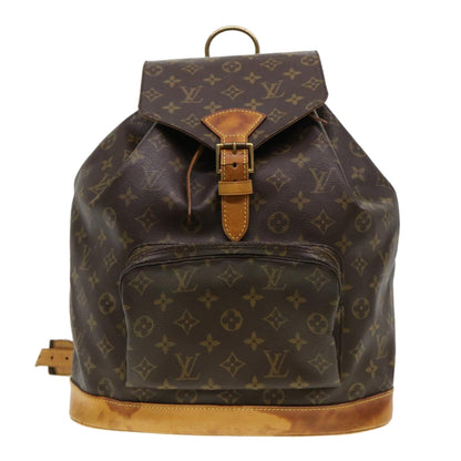 LOUIS VUITTON Monogram Montsouris GM Backpack M51135 LV Auth 38762