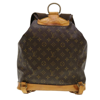 LOUIS VUITTON Monogram Montsouris GM Backpack M51135 LV Auth 38762