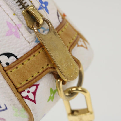 LOUIS VUITTON Monogram Multicolor Trousse Wapity Pouch White M58033 Auth 38926