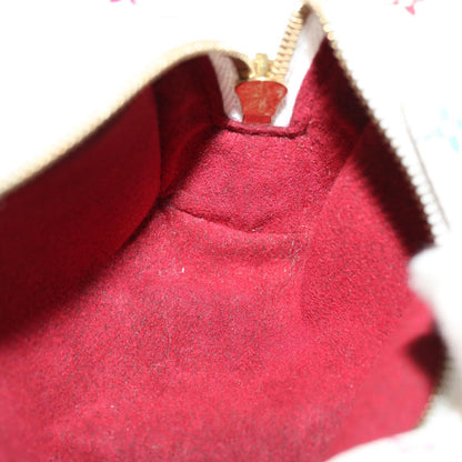 LOUIS VUITTON Monogram Multicolor Trousse Wapity Pouch White M58033 Auth 38926