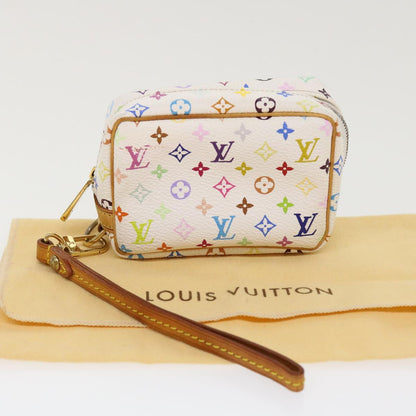 LOUIS VUITTON Monogram Multicolor Trousse Wapity Pouch White M58033 Auth 38926
