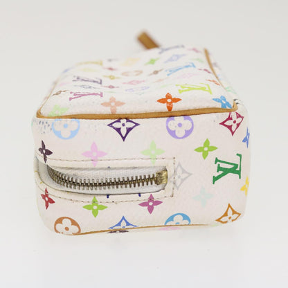 LOUIS VUITTON Monogram Multicolor Trousse Wapity Pouch White M58033 Auth 38926