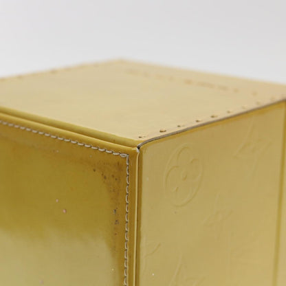 LOUIS VUITTON Monogram Vernis Bleecker Cosmetic Pouch Beige M91002 Auth 39256