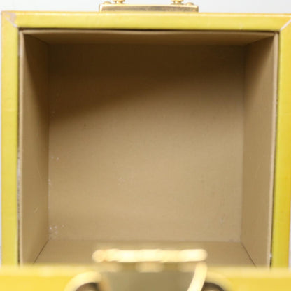 LOUIS VUITTON Monogram Vernis Bleecker Cosmetic Pouch Beige M91002 Auth 39256