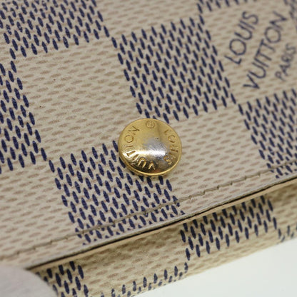 LOUIS VUITTON Damier Azur Multicles 4 Key Case N60020 LV Auth 39418