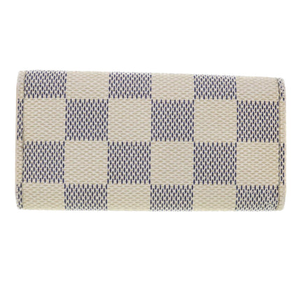 LOUIS VUITTON Damier Azur Multi Cles 4 Key Case N60020 LV Auth 39675
